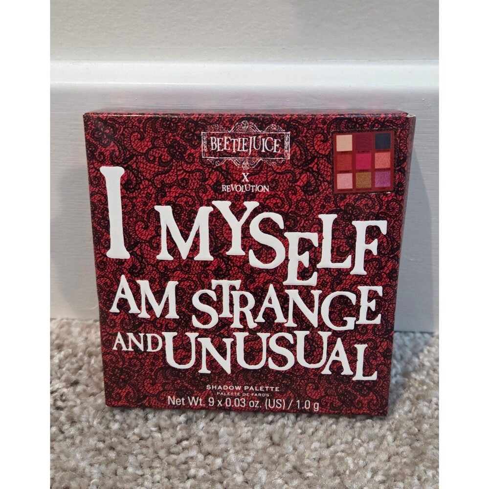 Revolution × beetlejuice strange & unusual eyeshadow palette
